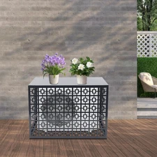 Air Conditioner Fence Privacy Fence Cover for A/C Conditioning Unit 110*80*55cm