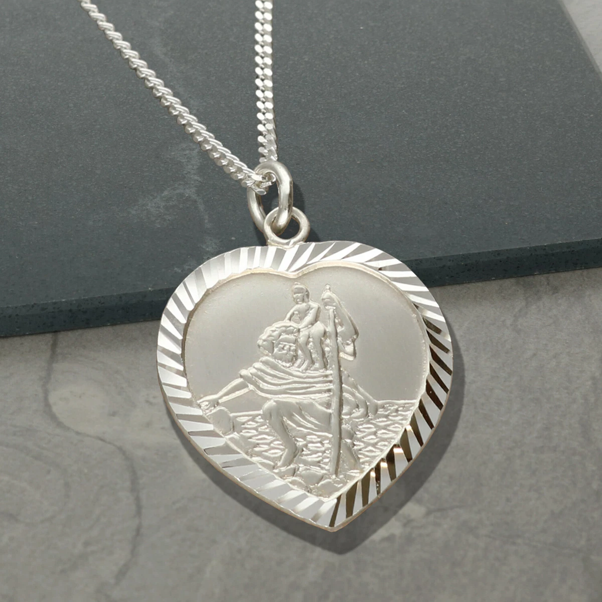 St christopher pendant white gold outlet