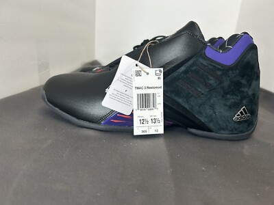 Size 12.5 Adidas TMAC 3 Restomod Raptors Sneakers Tracy McGrady 97 Black/Purple