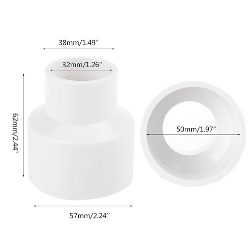 PVC Woodworking Reducers Adapter For Vacuum Cleaner For Vast Dust Collector - Picture 8 of 10