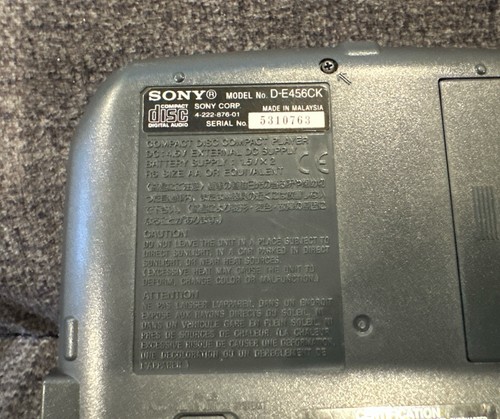 Walkman lettore CD portatile Sony Discman ESP2 D-E456CK Groove! ~ Funziona benissimo! - Foto 5 di 6