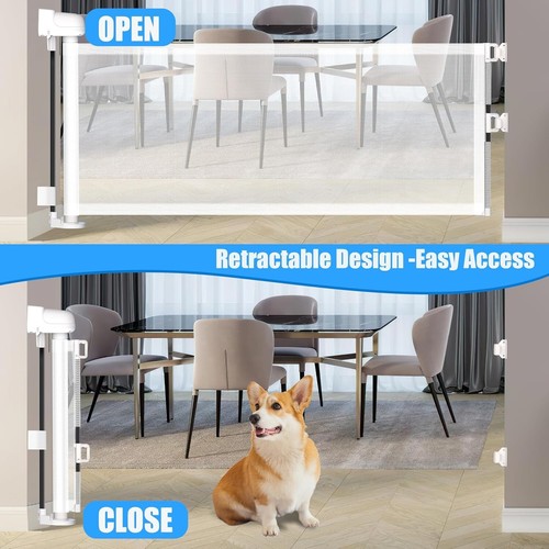 Expandable 14" H Dog Gate for Doorways - Lightweight, Sturdy Mesh Design - Picture 4 of 11