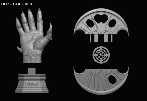 Predator 2 Smart Disc with Predator Hand File STL – OBJ for 3D Printing - - 第 11/12 張圖片