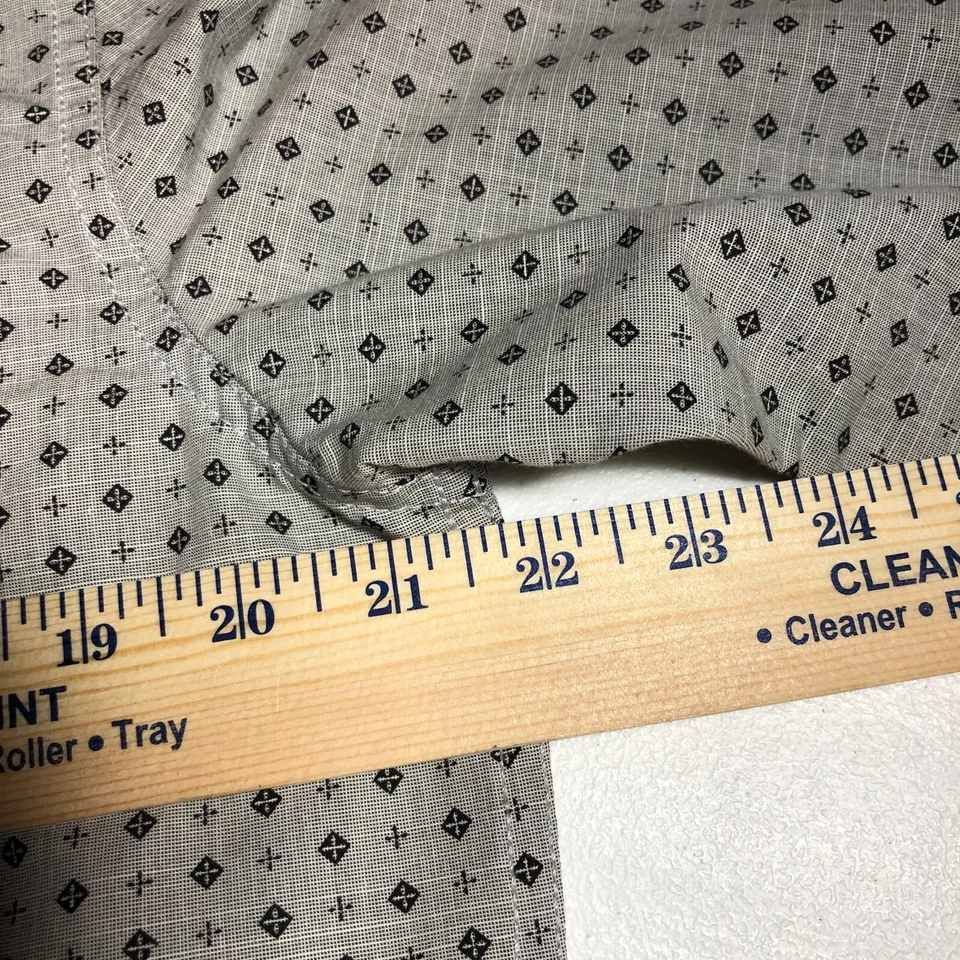 Camisa de vestir de manga larga grande gris y negra P D&C para hombre Foto 3 de 4