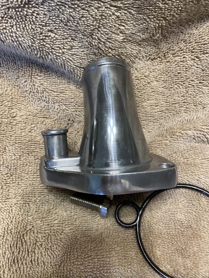 Thermostat Housing Water Neck Small Block Ford 221, 289, 302, 351W Aluminum - Изображение 3 из 4