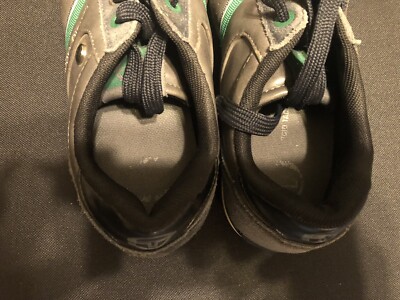 Chaussures Sergio Tacchini Milano 1966 – Cuir Gris/vert Rayé, Pointure 8.5 Homme (10 Femme) – Occasion