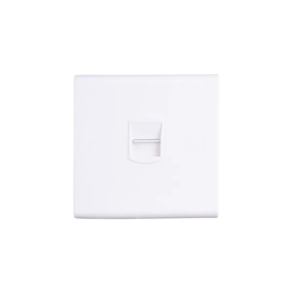 Deta S1352 Slimline White Moulded Single BT Master Telephone Socket