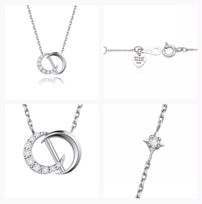StoneHenge DAL Silver Necklace K1743 Silver925 Rhodium
