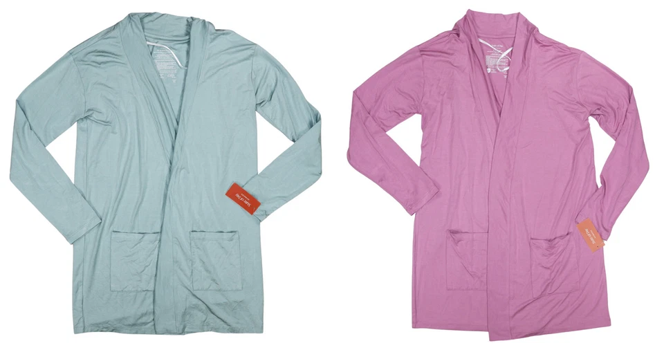 State of Day Open Front Long Sleeve Cardigan Style Women's Pajama Sleep Top NWT