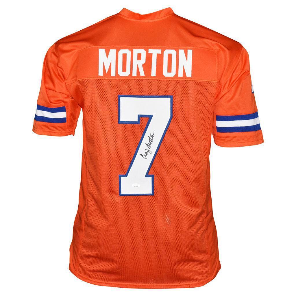 Craig Morton Signed Denver Pro Orange Football Jersey (JSA)