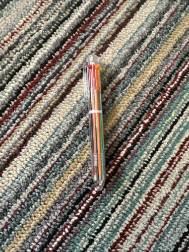 Multi-color 6 in 1 Color Ballpoint Pen Ball Point Pens Kids School Office Supply