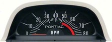 Oer Hood Tachometer 5200 Red Line V8 Point Ignition 1969 Pontiac Firebird Gto