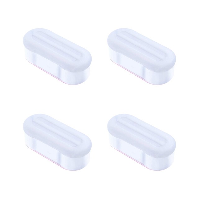 4Pcs/Set Toilet Seat Bumper Bathroom Non Slip Bumper Kit with Strong