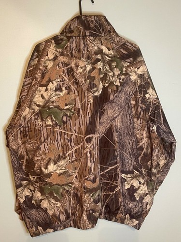 Mossy Oak Camouflage 1/2 Zip Windbreaker Jacket Hunting 2XL - Picture 2 of 7