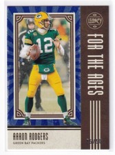 2020 Panini Legacy Aaron Rodgers /50 For the Ages Blue Green Bay Packers FTA-AR