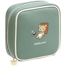 San-X Rilakkuma BASIC RILAKKUMA HOME CAFE Square Pouch Cosmetics Case Makeup Bag