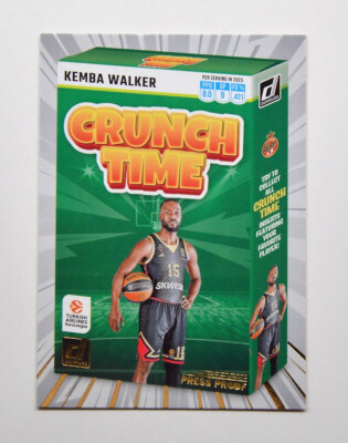 2023-24 Donruss EuroLeague Crunch Time Press Proof #2 Kemba Walker