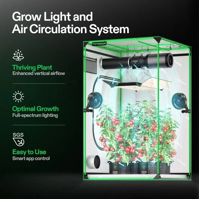 VIVOSUN AeroLight Wing AW400,LED Grow Light 400W LED for 4x4ft Grow Tent - Image 3 of 4