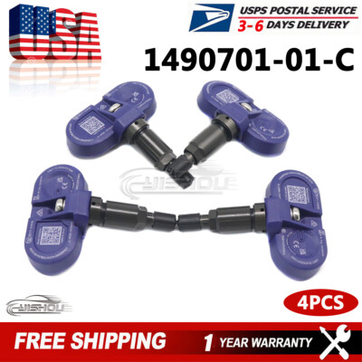 #1490701-01-C Bluetooth Tire Pressure Sensor For Tesla Model 3 S X Y Set of 4