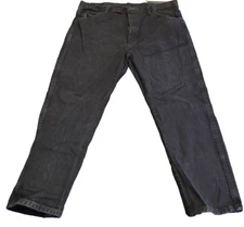 Rustler Regular Fit Straight Leg Denim Jeans Men's 40x30 Black