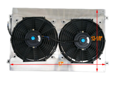 17'' FOR 1982-1992 VW Jetta /Golf/Scirocco 1.6 8V Aluminum RADIATOR FAN SHROUD