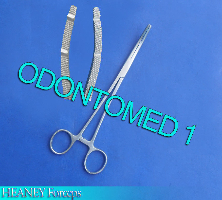 Pack De 12 Fórceps Quirúrgicos Curvos Heaney – Doble Diente, Extrapesados 9.75″ – ODM