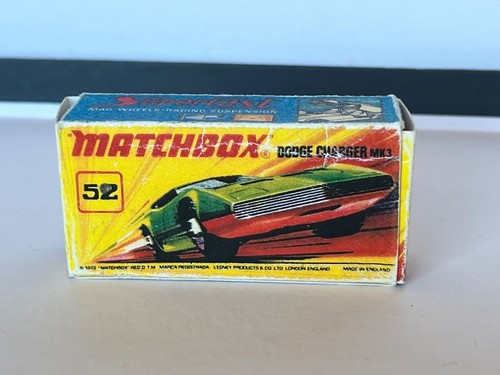 Matchbox Superfast N°52 Dodge Charger MK III - Boîte D'origine (MIB) - Occasion