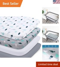 Ultra Soft Bassinet Sheet 4-Pack for Universal Fit - Gentle Comfort for Newborns