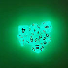 Glow in the Dark 7 RPG Dice Set Polyhedral DND Dungeons Dragons Pathfinder 