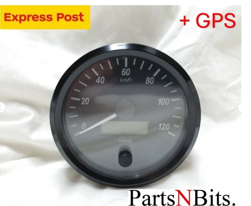 VDO Single Viu SPEEDO 12v 24v 120kph 100mm with gps speed sensor VDO ...