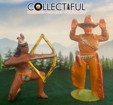 BARCLAY MANOIL VINTAGE LEAD FIGURE - B100  M32 - INDIAN  COWBOY    1864