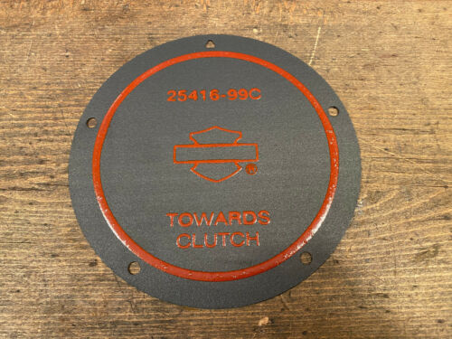 25416-99C FRIZIONE COVER GUARNIZIONE HARLEY SILICON TWIN CAM 1999-2017 CINQUE FORI - Foto 3 di 5