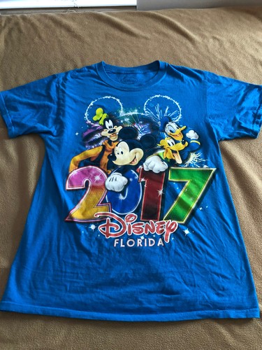 17 Disney Florida Adult Small Blue T Shirt Mickey Donald Goofy Ebay