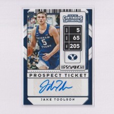 2020 Panini Contenders Draft Picks AUTO #128 Jake Toolson RC Rookie