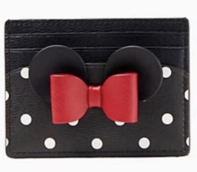 Kate Spade Disney Minnie Mouse card holder NWT! Comes with dust bag!