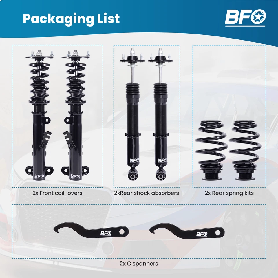 Kit de reducción de suspensión Coilovers para BMW Serie 3 Tracción trasera E36 1992-1999 Foto 2 de 4