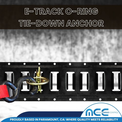 8 Pack E Track 2" O Ring Tie Down Fitting for Enclosed Trailer Tie Down Strap - Picture 7 of 7