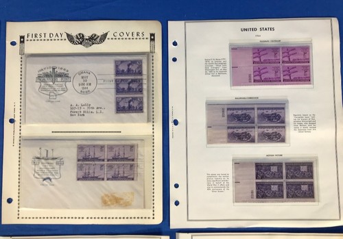 1944-1947 USPS POSTAGE STAMPS LOT HHH - 20 PAGES - FREE SHIPPING - Picture 18 of 21