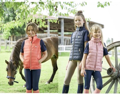 Gesteppte Weste für Kinder Bodywarmer 128/134  140/146 164/170 Reitweste T6