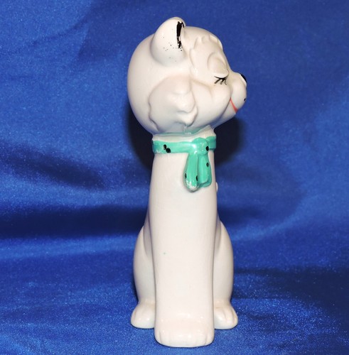 RARA statuina gatto ceramica antropomorfo MCM vintage anni 50 con cravatta / Giappone - Foto 8 di 12