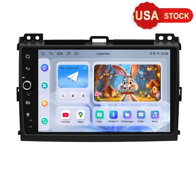 For Toyota Land Cruiser Prado 120 Lexus GX470 9'' Octa Core Android Car Radio GPS