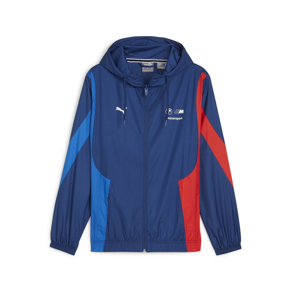 Puma Bmw Mms Тканая куртка на молнии мужская синяя Повседневная спортивная верхняя одежда 62517404