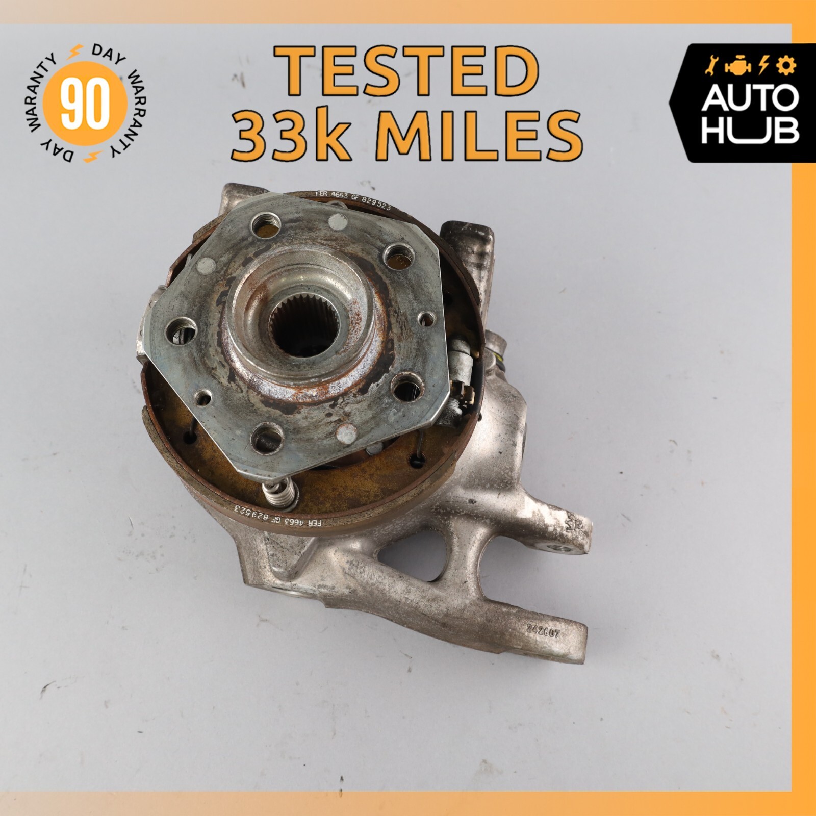 11-19 Maserati GranTurismo S M145 Rear Right Side Spindle Knuckle Hub OEM 33k