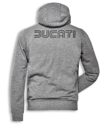 Ducati 77 Retro Historical Sweatjacke Hoodie Sweatshirt Pullover Gray NEW