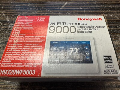 HONEYWELL TH9320WF5003 Wi-Fi 9000 Color Touch Screen Thermostat Open Box