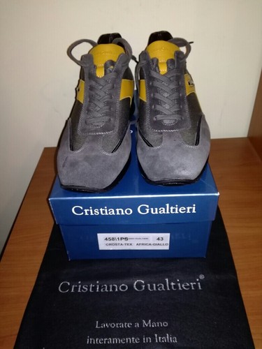 Cristiano Gualtieri Uomo 458/1PS AFRICA GIALLO Sneakers SCAMOSCIATO 43 |  eBay