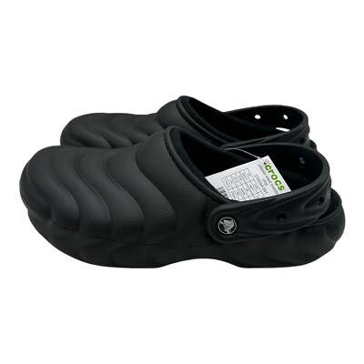 Crocs Classic Lined Overpuff Clogs Mens‎ 8 Womens 10 Black Slip On Shoes Comfort Crocs Classic Lined Overpuff Clogs Mens 9 Womens 11 Black  main image 2