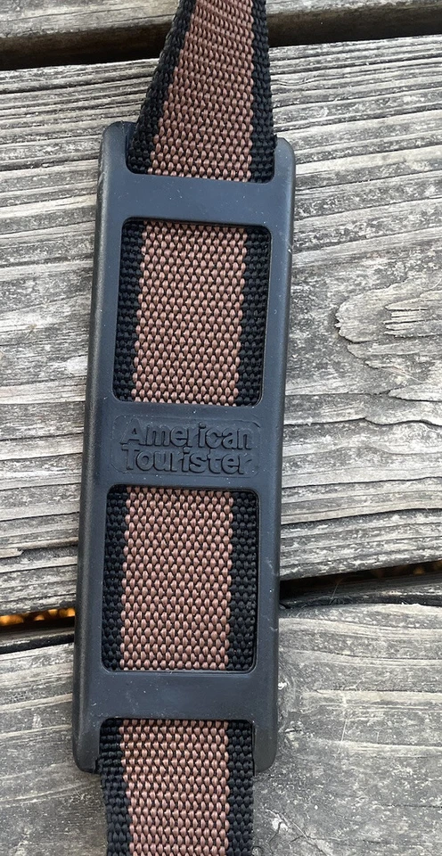 American Tourister Tweed Carry On Luggage Laptop Bag Shoulder Strap 3 Zippers - Image 3 of 4