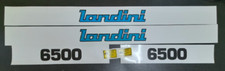 KIT ADESIVI DECALCOMANIE LANDINI 6500 SFONDO BIANCO PER TRATTORI AGRICOLI
