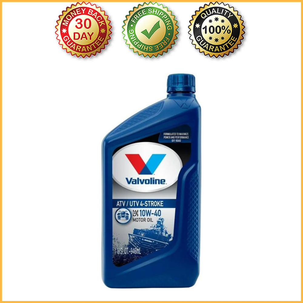 Valvoline 4-Stroke ATV/UTV SAE 10W-40 Motor Oil, 1 Quart NEW
